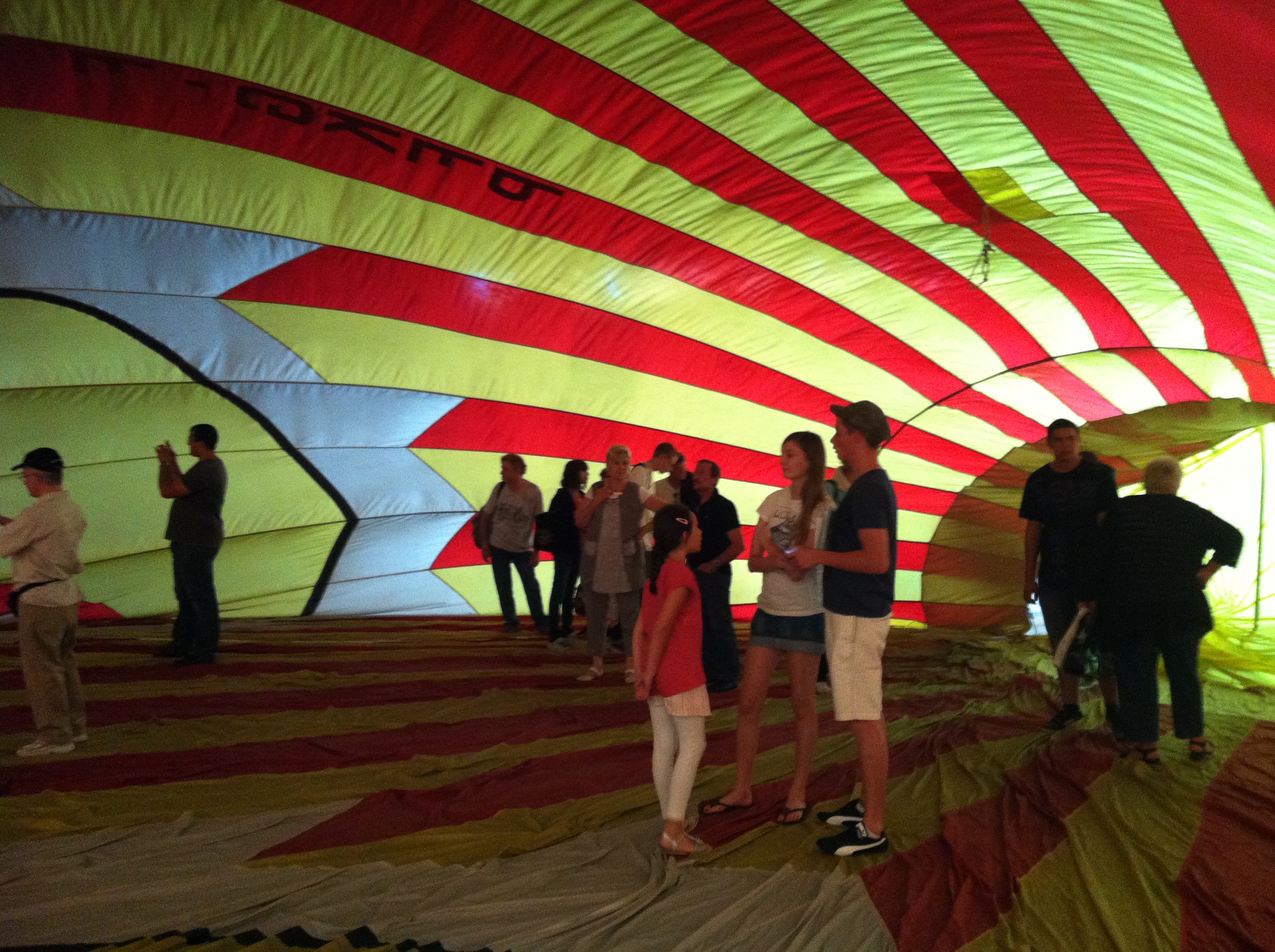 Intrieur d'un ballon au Mondial Air Ballon Chambley 2013